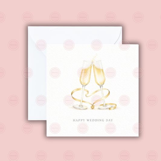 Happy Wedding Day Wedding Card