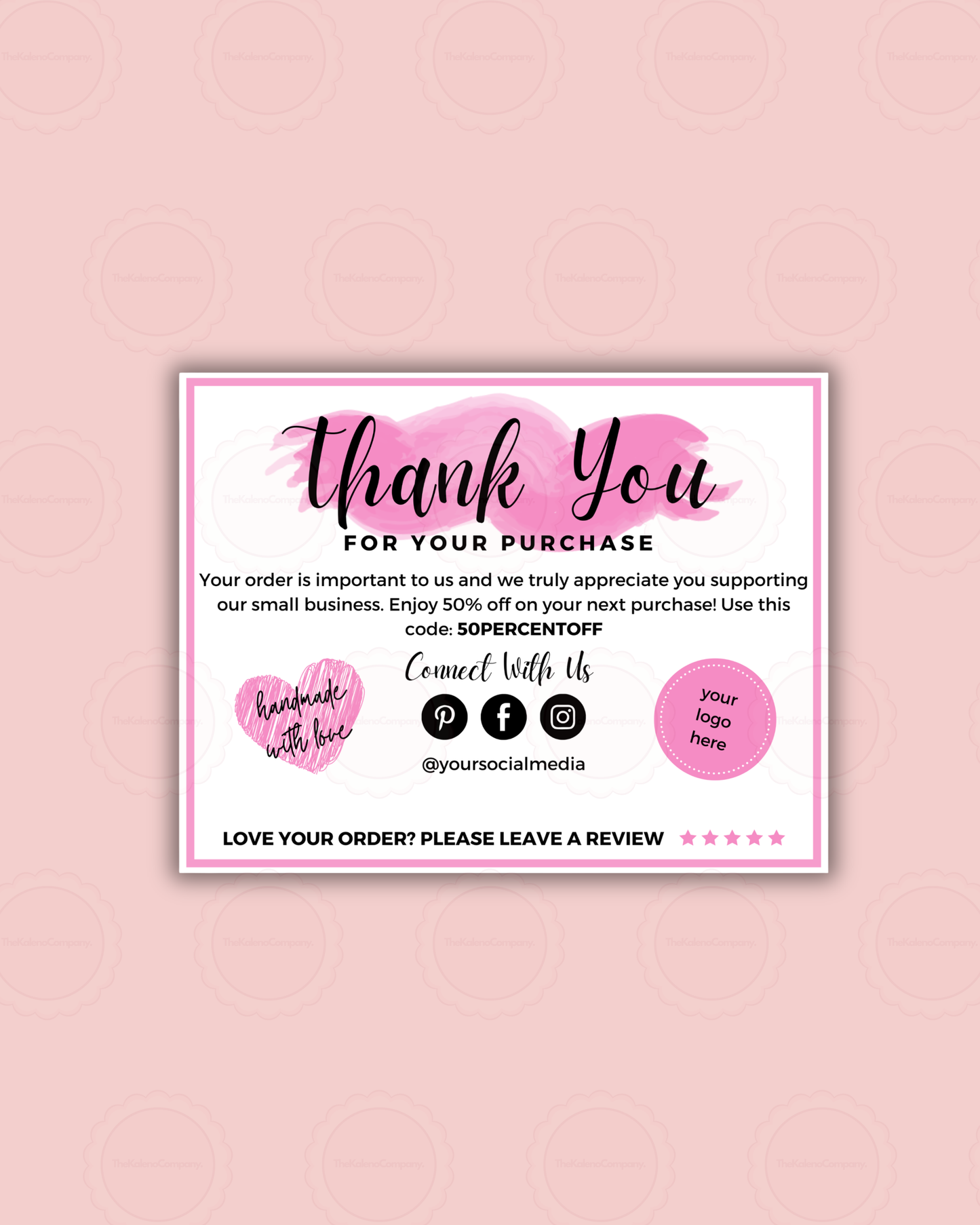 A6 Thankyou Cards