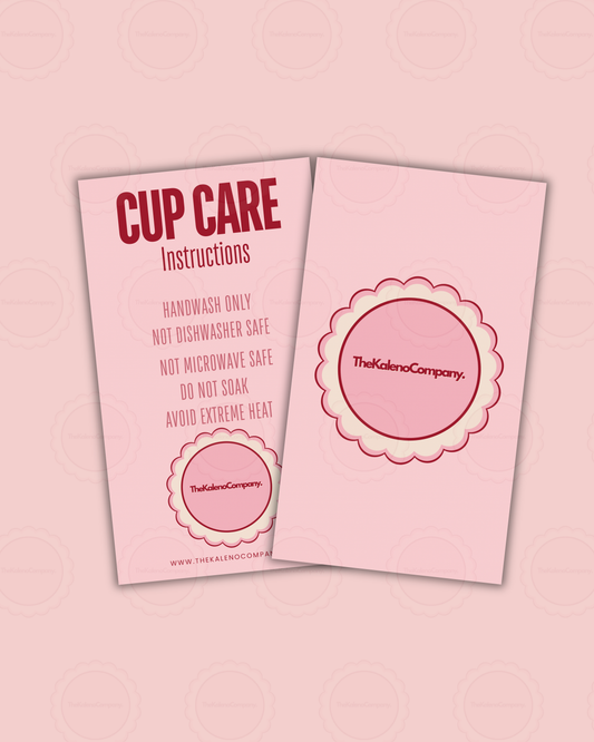 Custom Cup Care Cards