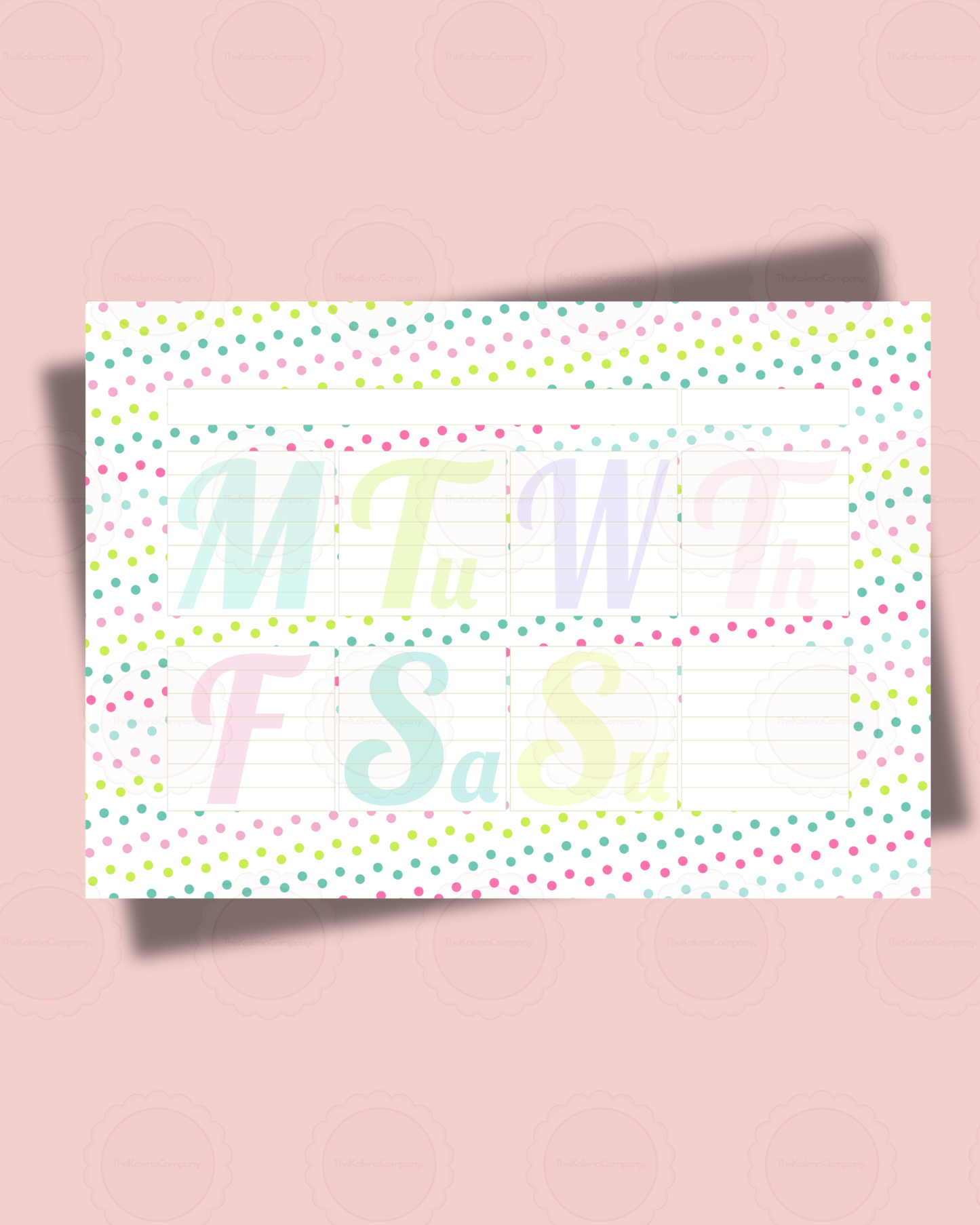 Spotty Weekly Notepad