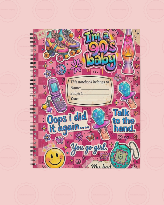 90’s Retro A5 Lined Notebook